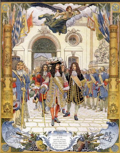 Louis XIV, connu sous le nom de Roi-Soleil - Maurice Leloir