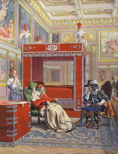 La dernière visite de Louis XIII à un Richelieu mourant - Maurice Leloir