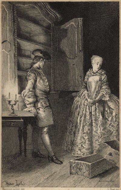 La découverte du vol - dans « Histoire de Manon Lescaut et du chevalier Des Grieux » par l