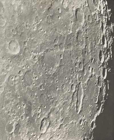 Photographie lunaire Blancanus - Tycho - Schiller, 1899 - Maurice Loewy