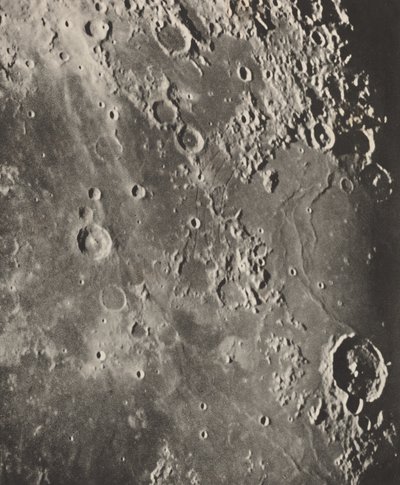Photographie Lunaire Capuanus - Bouillaud - Gassendi, 1896 - Maurice Loewy