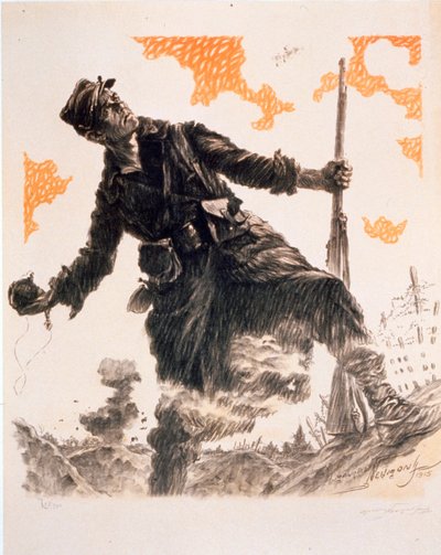 Affiche de propagande française de la Première Guerre mondiale Journée du Poilu. 25 et 26 décembre 1915, publiée en 1915 - Maurice Louis Henri Neumont