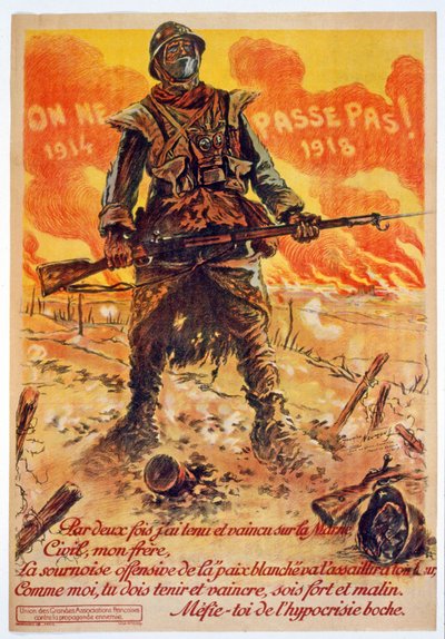 On ne passe pas, 1914-1918, imprimé à Paris, c.1918 - Maurice Louis Henri Neumont