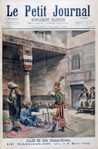 Le Narguilé, Égypte, 1896 - Maurice Orange