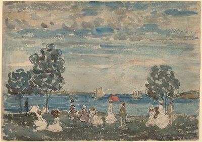 Figures sur une plage - Maurice Brazil Prendergast