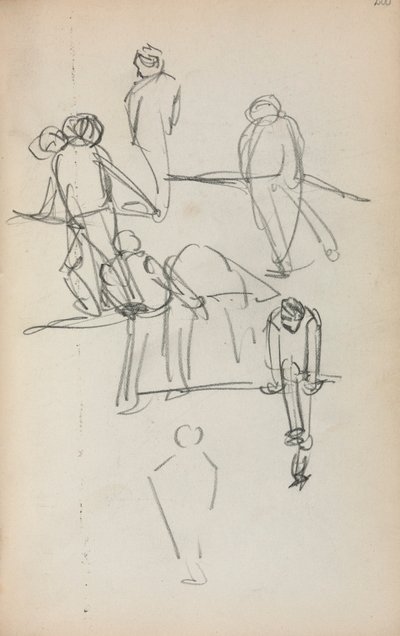 Carnet de croquis italien : Figures (page 200) - Maurice Prendergast