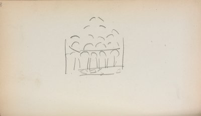 Carnet de croquis italien : San Marco (page 186) - Maurice Prendergast