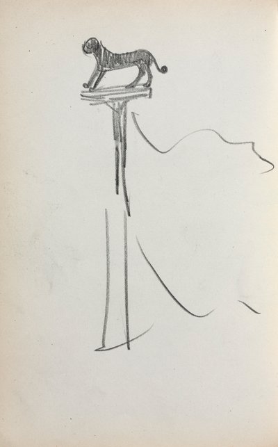 Carnet de croquis italien : Lion de San Marco ( ) (page 39) - Maurice Prendergast