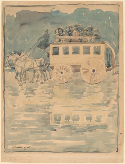 Omnibus parisien - Maurice Brazil Prendergast