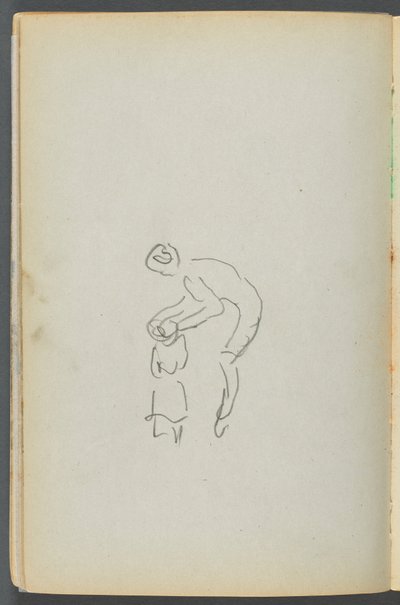 Sketchbook- The Granite Shore Hotel, Rockport, page 050 : Mère et enfant - Maurice Prendergast