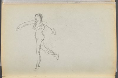 Sketchbook- The Granite Shore Hotel, Rockport, page 170 : Nu féminin - Maurice Prendergast