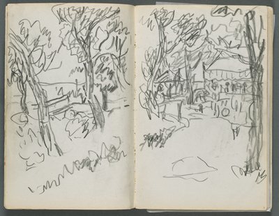 Carnet de croquis, The Dells, N° 127, page 004 5 : Paysage - Maurice Prendergast