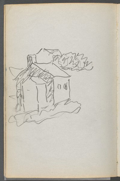 Carnet de croquis, The Dells, N° 127, page 046 : Maison - Maurice Prendergast
