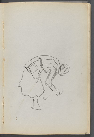 Sketchbook, The Dells, N° 127, page 089 : Figure de flexion - Maurice Prendergast