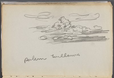 Carnet de croquis, The Dells, N° 127, page 184 : "Salem Willows" - Maurice Prendergast