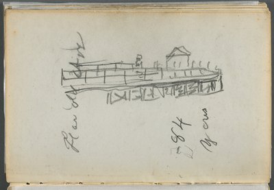 Sketchbook, The Dells, N° 127, page 186 : Quai - Maurice Prendergast