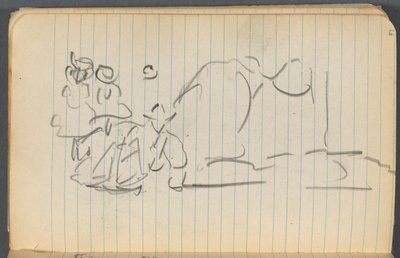 Carnet de croquis, page 097 : Figures - Maurice Prendergast