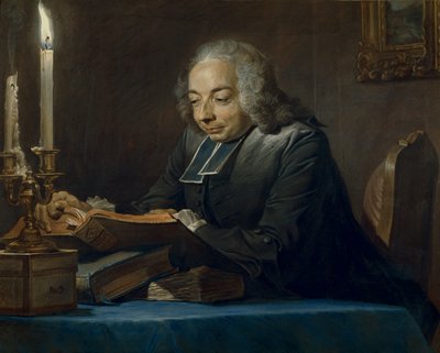 Abbé Jean-Jacques Huber, 1742 - Maurice Quentin de La Tour
