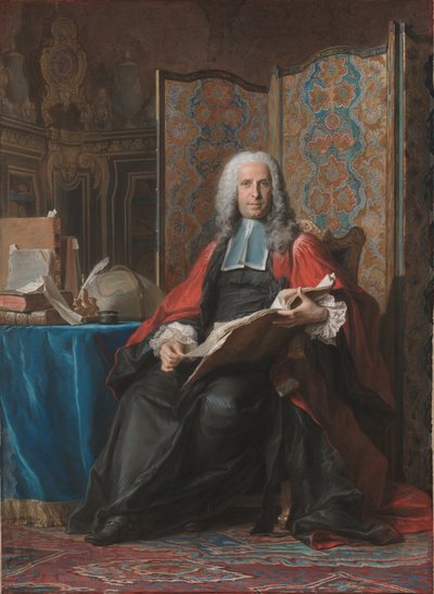 Portrait of Gabriel Bernard de Rieux - Maurice Quentin de La Tour