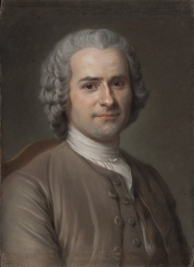 Portrait de Jean-Jacques Rousseau 1712-1778 - Maurice Quentin de La Tour