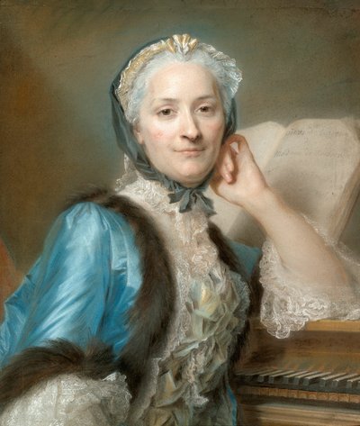 Portrait of Madame Anne-Jeanne Cassanéa de Mondonville, née Boucon (1708-1780) - Maurice Quentin de Latour