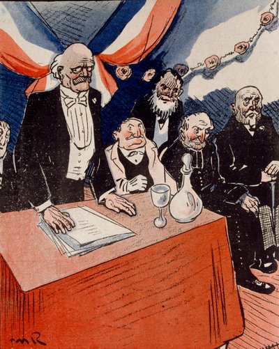 Caricature dans L