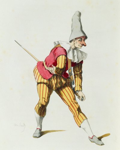 Giangurgolo en 1625, par Maurice Sand (1823-1889) - Maurice Sand