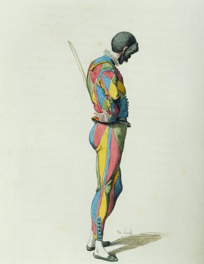 Arlequin en 1858 - Maurice Sand