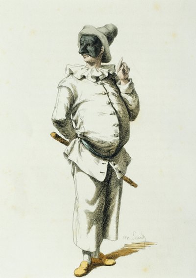 Pulcinella en 1700 - Maurice Sand