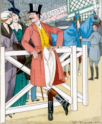 Gazette du Bon Ton : No. 4, Les Propos Désobligeants, tenue pour le Concours Hippique - Maurice Taquoy