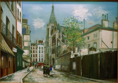 Église Saint-Séverin à Paris - Maurice Utrillo