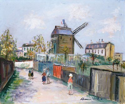Le Moulin de la Galette, c.1930 (oil on canvas) - Maurice Utrillo