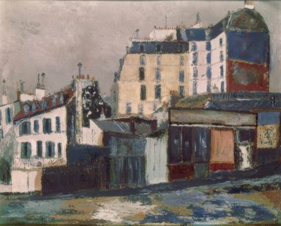Rue Ravignan, Paris - Maurice Utrillo
