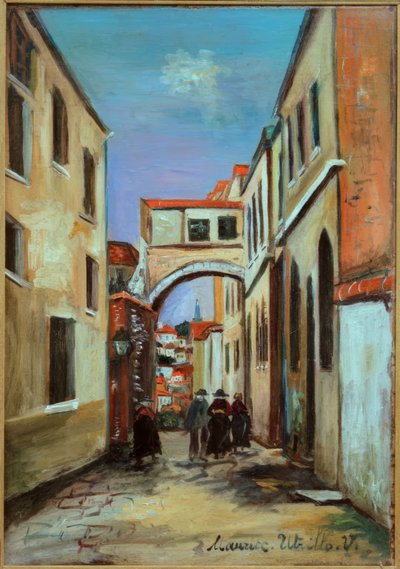 Rue à Villefranche - Maurice Utrillo