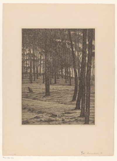 Forêt de pins I - Maurits van der Valk (signed by artist)