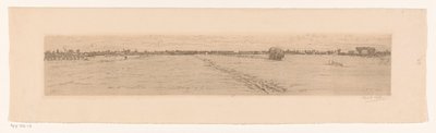 Paysage de prairie avec charrette de foin - Maurits van der Valk (signed by artist)