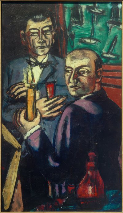 Portrait de Curt Valentin et Hanns Swarzenski - Max Beckmann