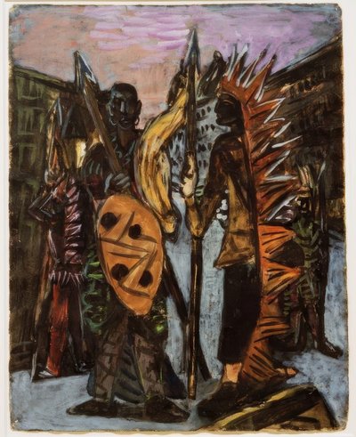 Garçons Jouant aux Indiens - Max Beckmann