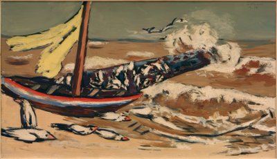 Mer brune avec mouettes - Max Beckmann