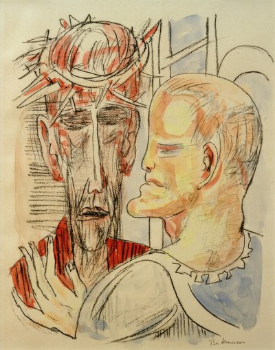 Christ et Pilate - Max Beckmann