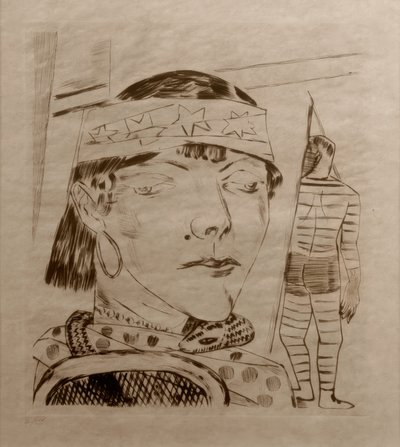 La dame aux serpents - Max Beckmann