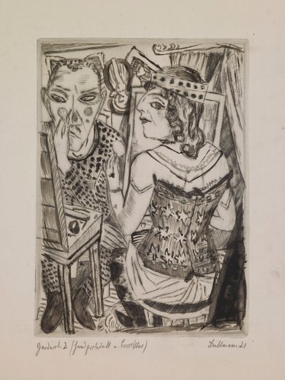 Salle de bain, plaque 2 du portfolio « La Foire annuelle » - Max Beckmann