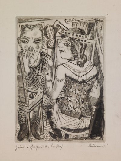 Dressing, planche 2 du portfolio "The Annual Fair" (La foire annuelle) - Max Beckmann