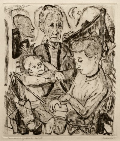 Scène de famille - Max Beckmann