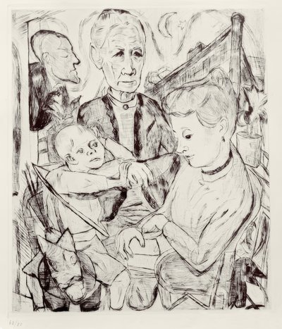 Scène familiale - Max Beckmann