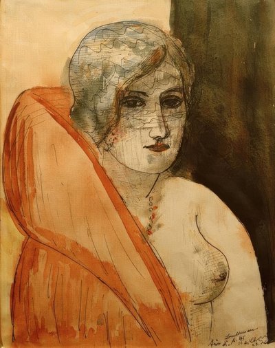 Femme en fourrure - Max Beckmann