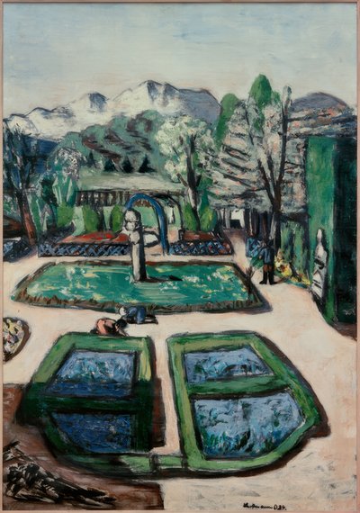 Paysage de jardin au printemps - Max Beckmann