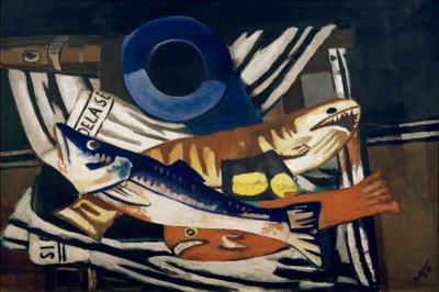 Grande nature morte de poissons - Max Beckmann