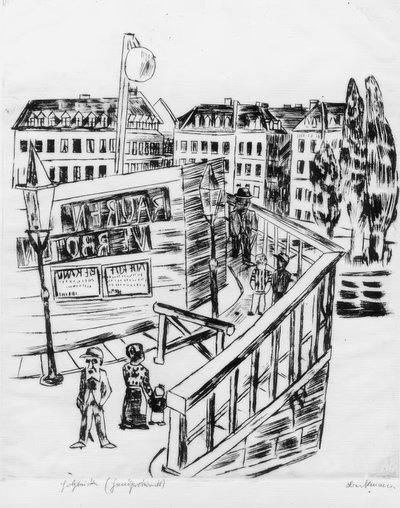 Pont en bois - Max Beckmann