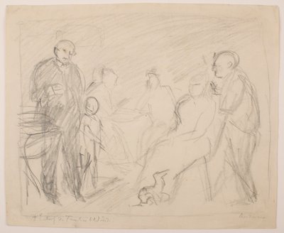 II [Deuxième] Esquisse pour le Portrait de la famille Zech - Max Beckmann